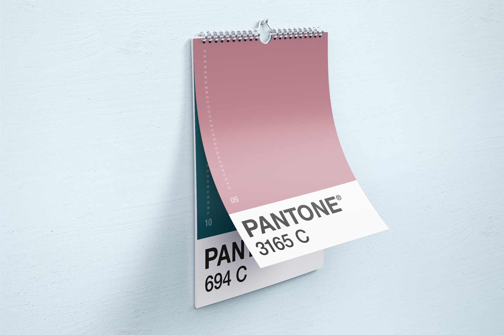 Pantone Calendar Red