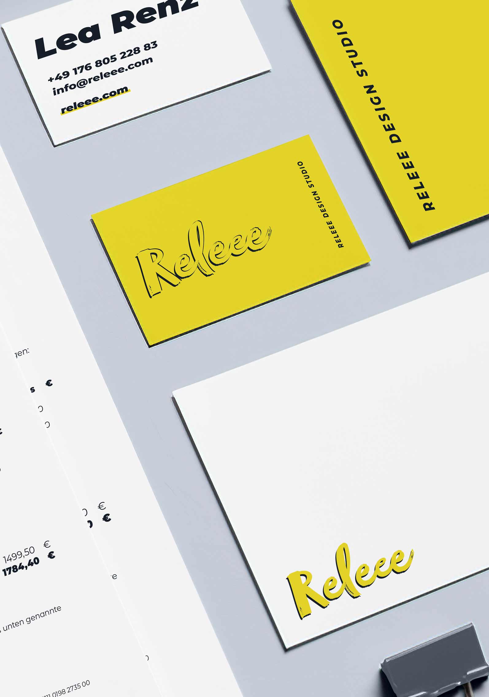 Releee Design Studio Stationery Overview