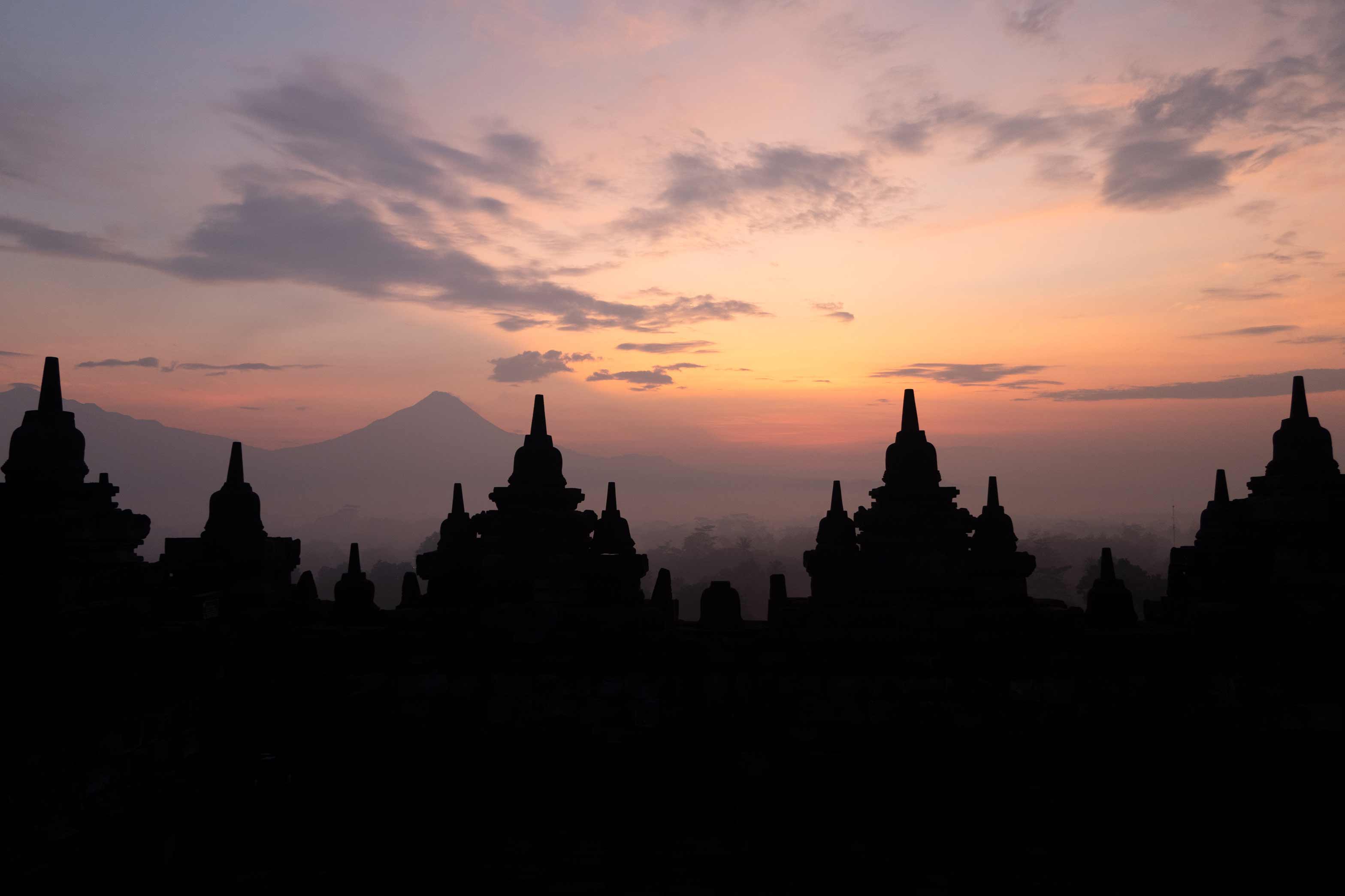 Indonesia Temple Sunrise